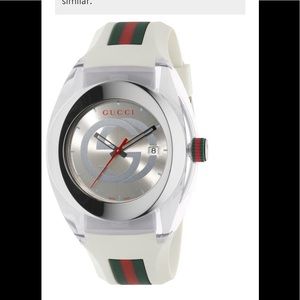 White Gucci watch